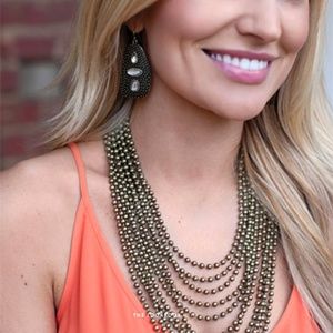 EMILY MAYNARD "Carly" Statement Necklace, Gold